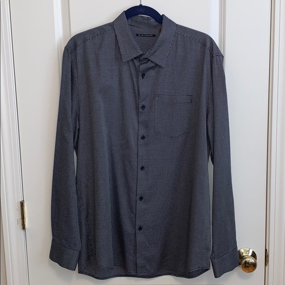 Elie Tahari Men's shirt, size L, navy and white - Picture 2 of 7